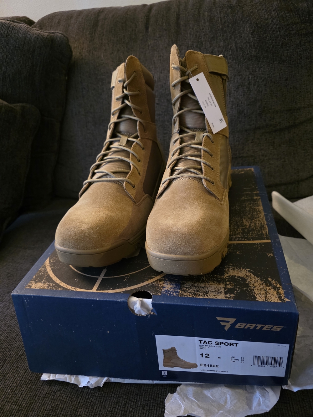 Bates Tac Sport Tactical Boots in Coyote Brown